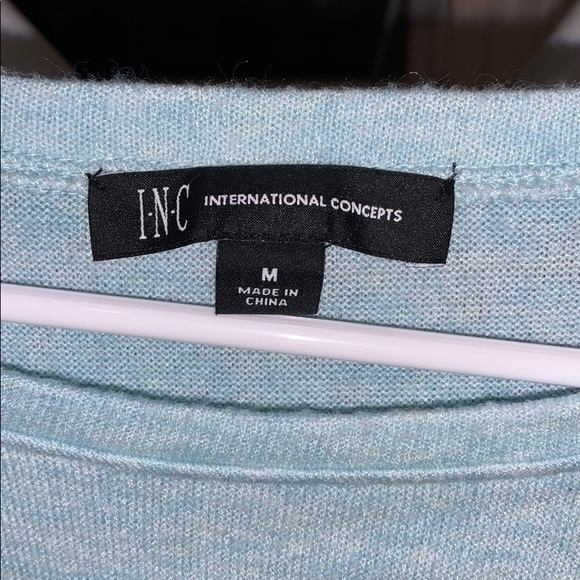 INC Light Blue Cozy Sweater - Picture 2 of 2